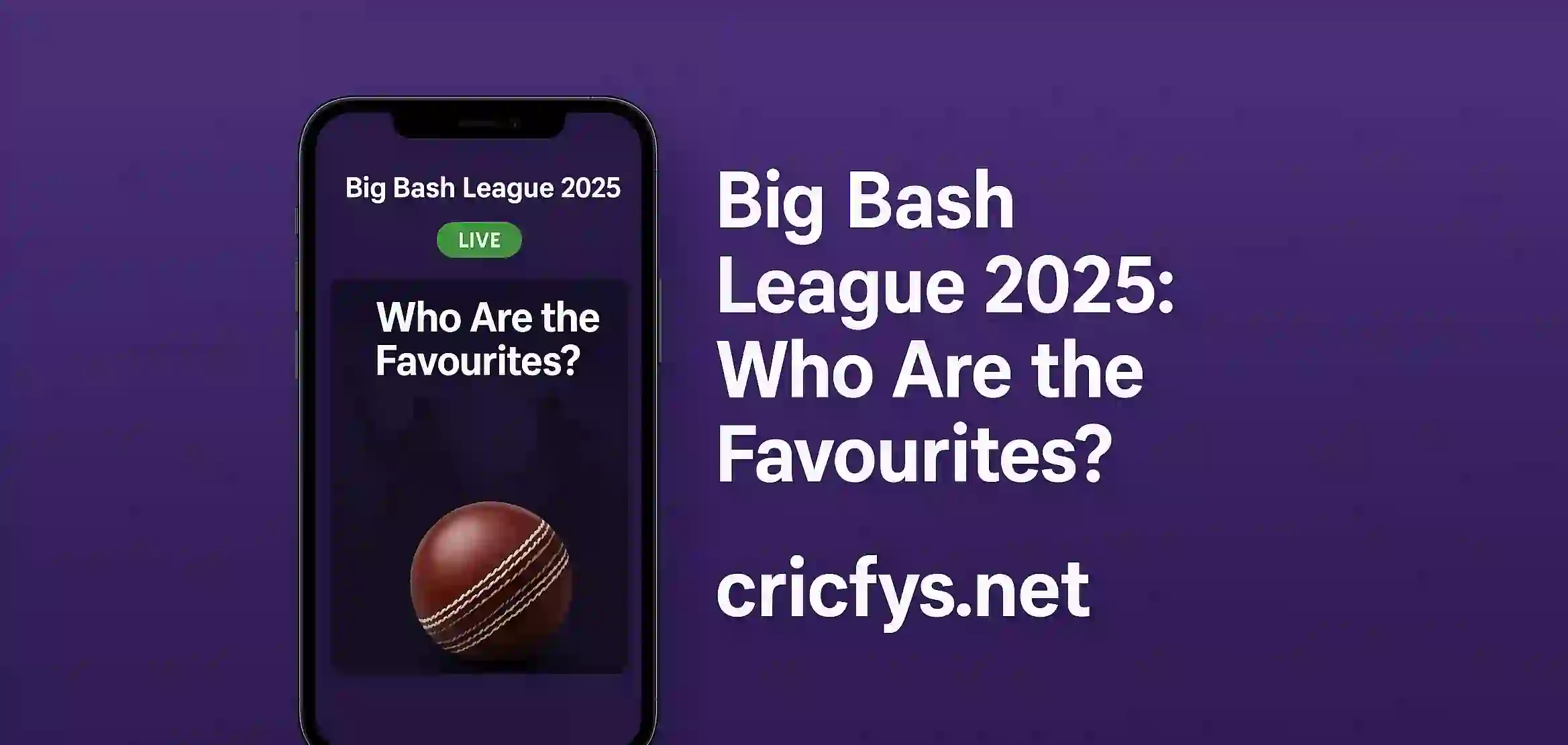 Big Bash League 2025: Who Are the Favourites?