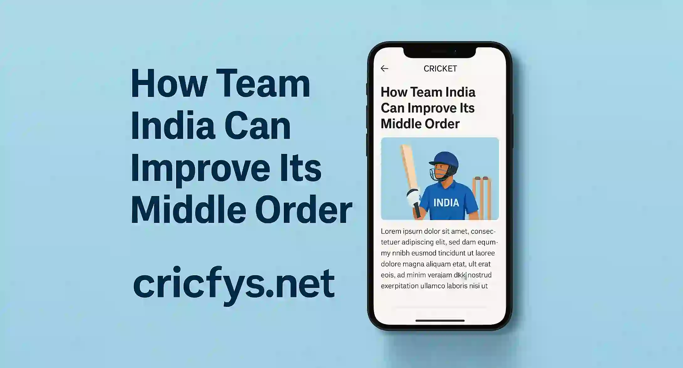 How Team India Can Improve Its Middle Order